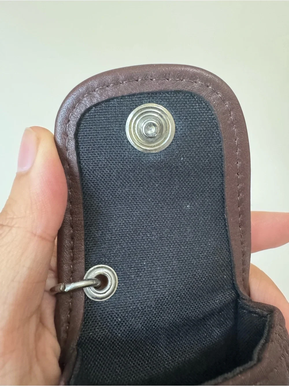 Vintage Coach Neoprene Mini Backpack Key Fob (6281) in Mahogany Brown